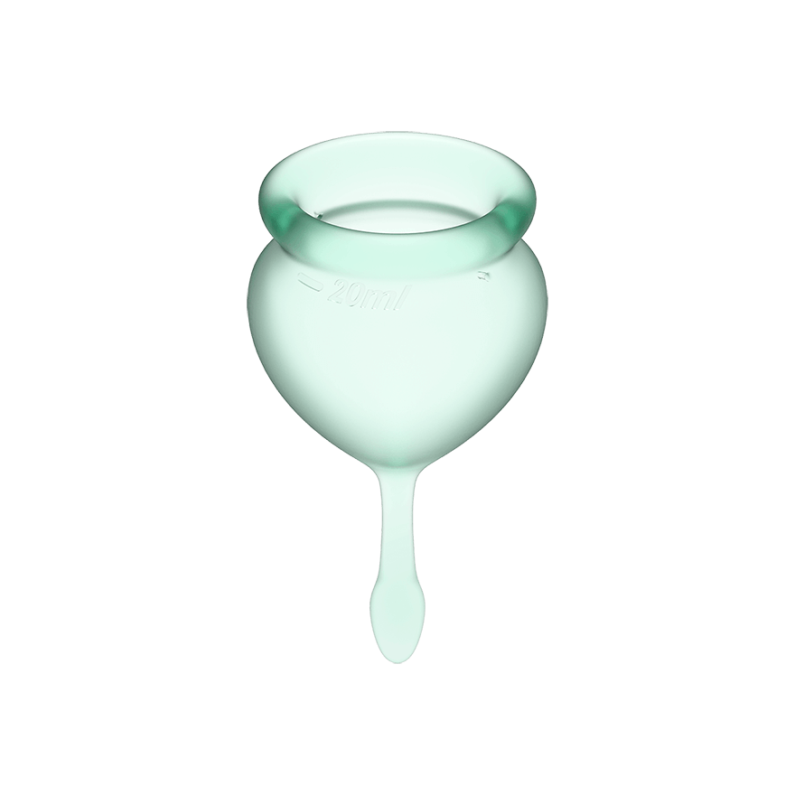 Feel Good Medical-Grade Silicone Reusable Menstrual Cup Set - Light Green > Essentials > Menstrual Products