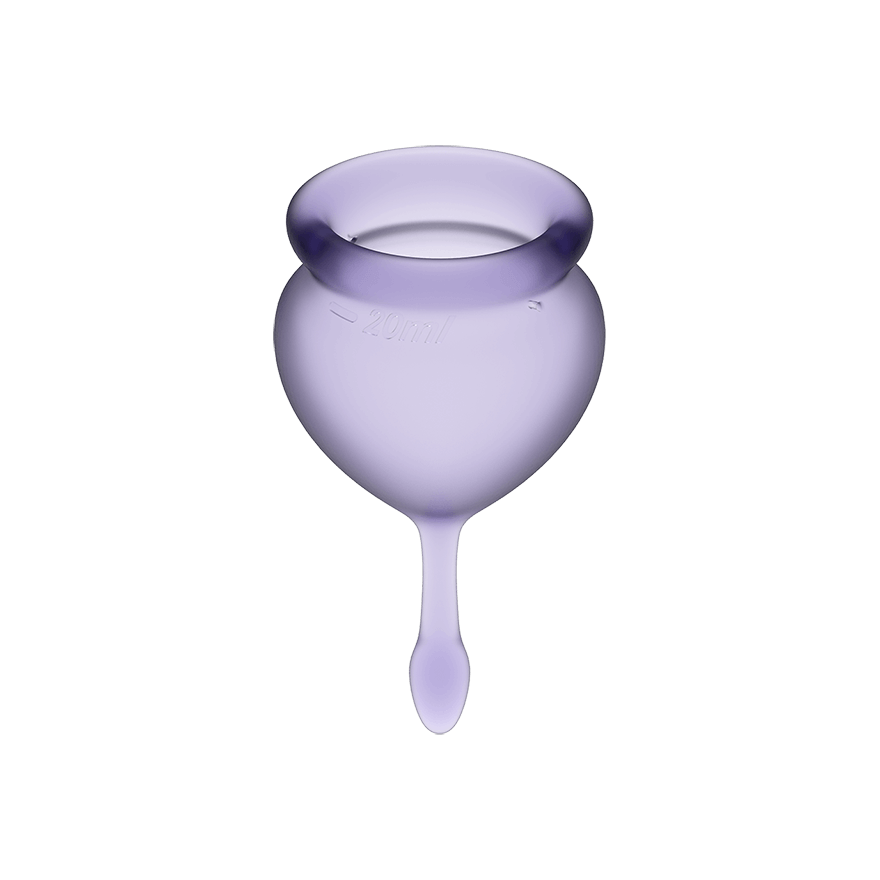 Satisfyer Feel Good Menstrual Cup Lilla Medical Grade Silicone 2 Pack 15ml and 20ml > Essentials > Menstrual Products