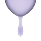Satisfyer Feel Good Menstrual Cup Lilla Medical Grade Silicone 2 Pack 15ml and 20ml > Essentials > Menstrual Products