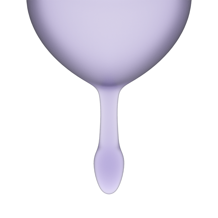 Satisfyer Feel Good Menstrual Cup Lilla Medical Grade Silicone 2 Pack 15ml and 20ml > Essentials > Menstrual Products