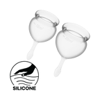 Feel Good Menstrual Cup Set Clear 2 Piece (20ml / 15ml) Medical Grade Silicone > Essentials > Menstrual Products