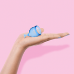 Satisfyer Feel Secure Menstrual Cup Dark Blue Medical Grade Silicone 15ml and 20ml Reusable Kit > Essentials > Menstrual Products