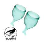 Feel Secure Medical-Grade Silicone Menstrual Cup 2pcs (Dark Green) > Essentials > Menstrual Products