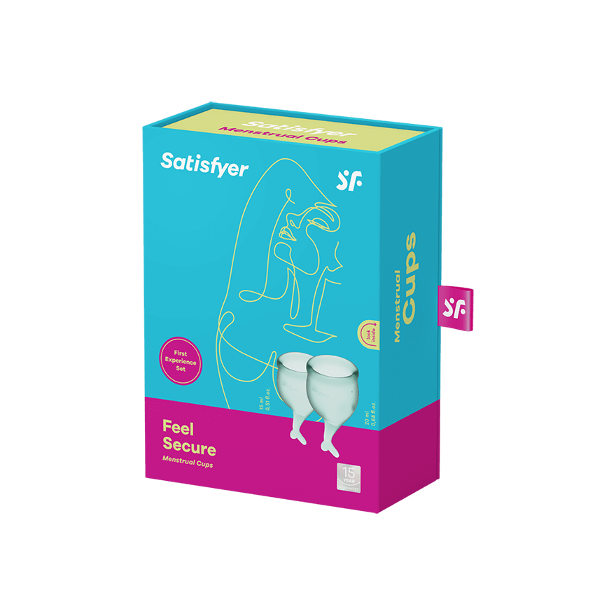 Feel Secure Medical-Grade Silicone Menstrual Cup 2pcs (Dark Green) > Essentials > Menstrual Products