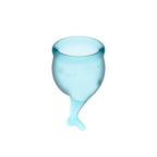 Feel Secure Menstrual Cup (Light Blue) – Medical Grade Silicone 2pcs > Essentials > Menstrual Products
