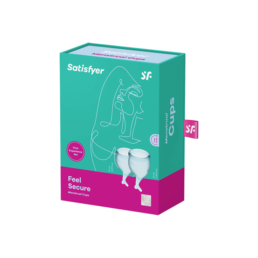 Feel Secure Menstrual Cup (Light Blue) – Medical Grade Silicone 2pcs > Essentials > Menstrual Products