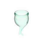 Feel Secure – Medical-Grade Silicone Reusable Menstrual Cup 2pcs (Light Green) > Essentials > Menstrual Products