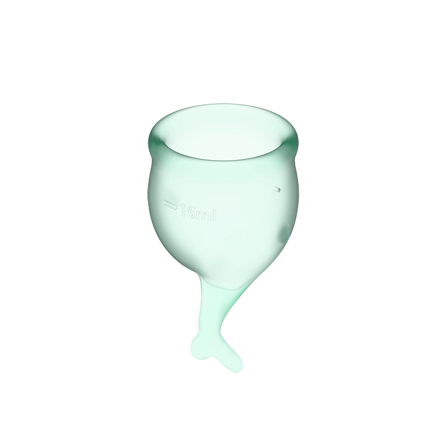 Feel Secure – Medical-Grade Silicone Reusable Menstrual Cup 2pcs (Light Green) > Essentials > Menstrual Products
