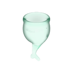 Feel Secure – Medical-Grade Silicone Reusable Menstrual Cup 2pcs (Light Green) > Essentials > Menstrual Products