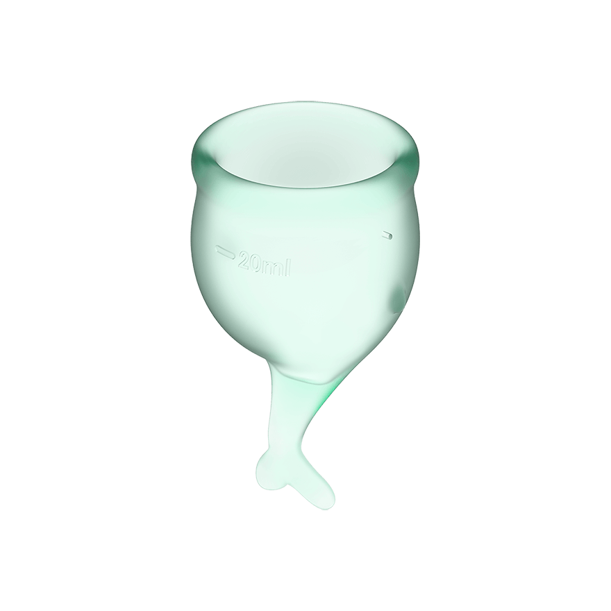 Feel Secure – Medical-Grade Silicone Reusable Menstrual Cup 2pcs (Light Green) > Essentials > Menstrual Products