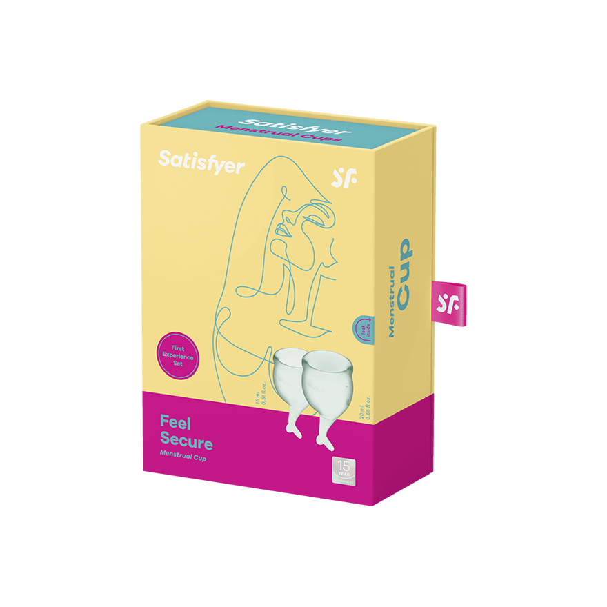 Feel Secure – Medical-Grade Silicone Reusable Menstrual Cup 2pcs (Light Green) > Essentials > Menstrual Products