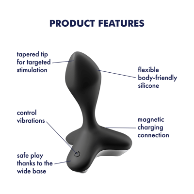 Satisfyer Game Changer Vibrating Anal Plug – Powerful Motor Anal Plug > Anal Range > Vibrating Butt Plugs