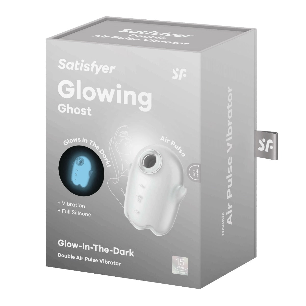 Satisfyer Glowing Ghost Rechargeable Silicone Pleasure Toy Vibrator > Sex Toys For Ladies > Air Pulsation