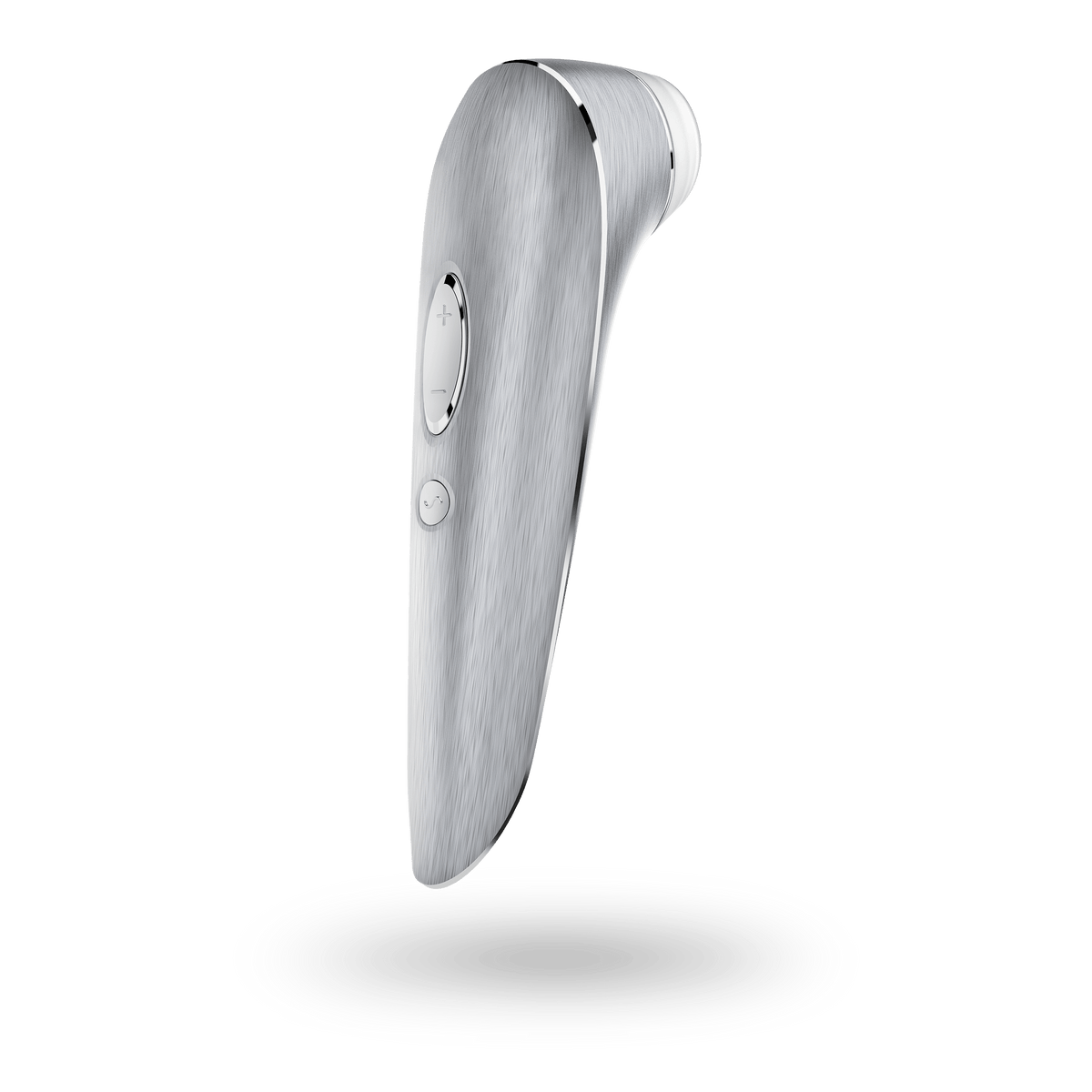 Satisfyer High Fashion Grey Luxury Air Pulse Stimulator with Vibration in Brushed Aluminium > Sex Toys For Ladies > Air Pulsation