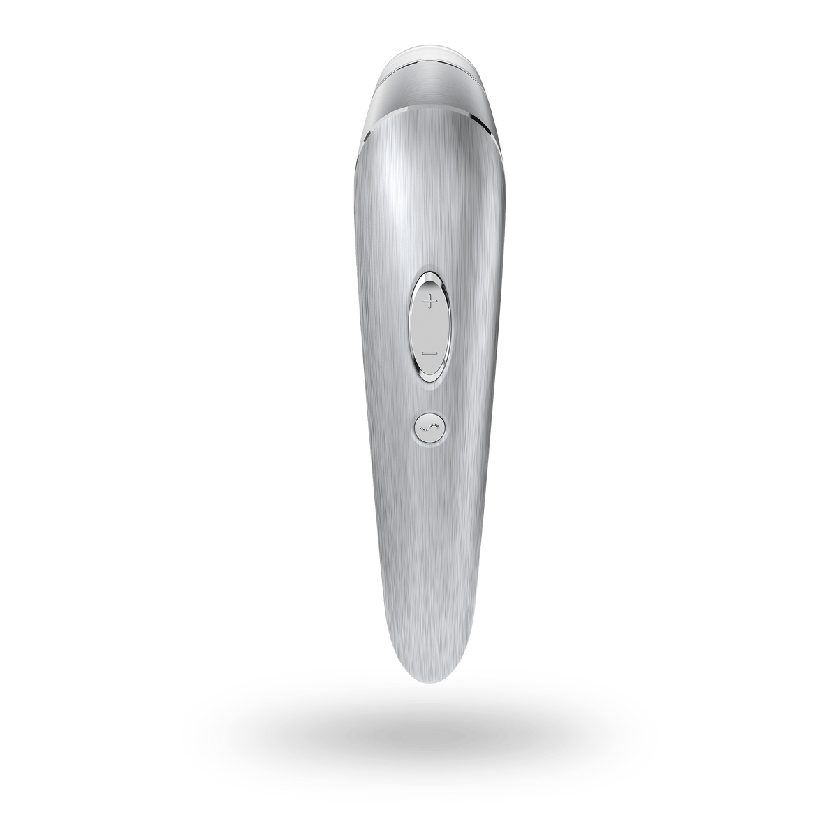 Satisfyer High Fashion Grey Luxury Air Pulse Stimulator with Vibration in Brushed Aluminium > Sex Toys For Ladies > Air Pulsation