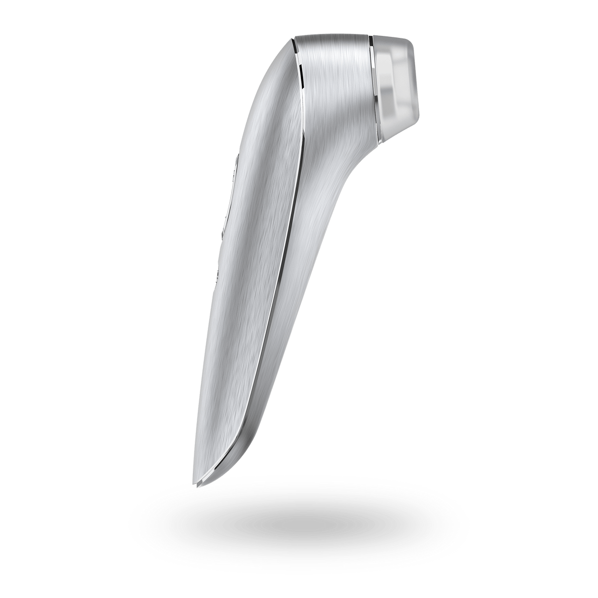 Satisfyer High Fashion Grey Luxury Air Pulse Stimulator with Vibration in Brushed Aluminium > Sex Toys For Ladies > Air Pulsation