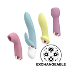 Satisfyer Marvelous Four – USB Rechargeable 4-in-1 Vibrator with Four Attachments > Sex Toys For Ladies > Air Pulsation