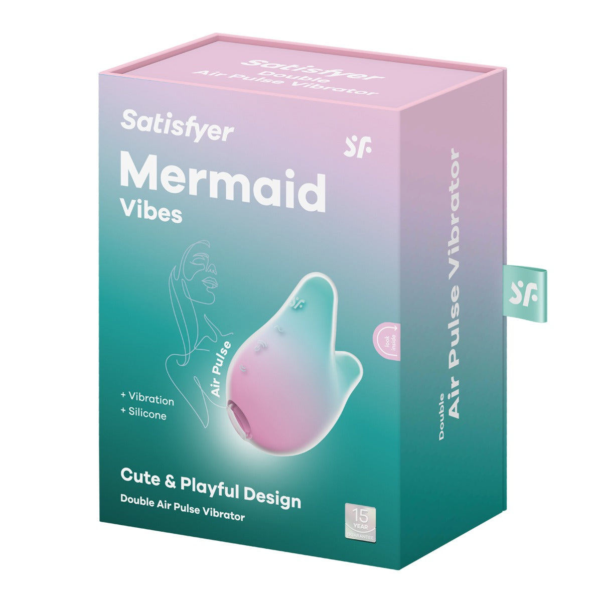 Satisfyer Mermaid Vibes – USB Rechargeable Air Pulse Stimulator with Vibration > Sex Toys For Ladies > Air Pulsation