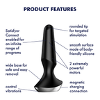 Satisfyer Plug-Ilicious 2 Ergonomic Anal Vibrator > Anal Range > Vibrating Butt Plugs