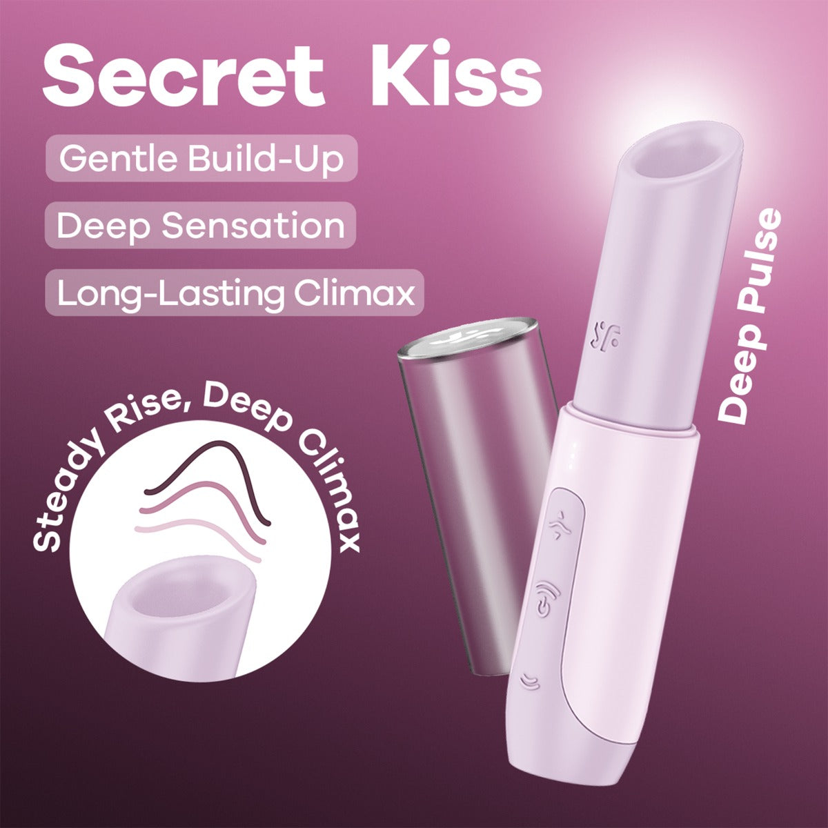 Satisfyer Secret Kiss Mini – Travel-Sized Clitoral Massager Secondary image