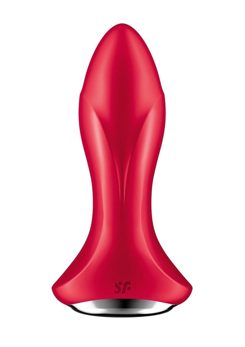 Satisfyer Rotator Plug 1+ Silicone Vibrating Anal Stimulator - Red Main image
