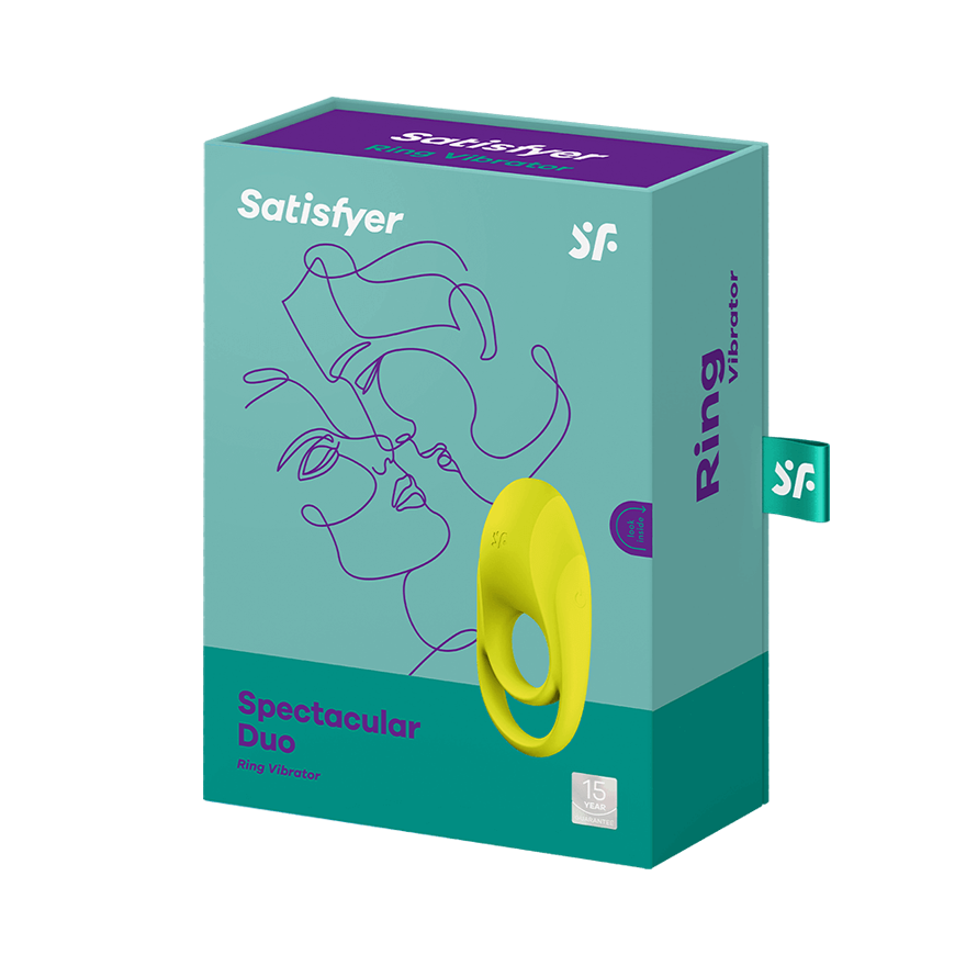 Satisfyer Spectacular Duo Light Rechargeable Dual-Loop Vibrating Cock and Balls Ring > Cock Ring > Vibrating
