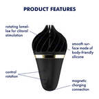 Satisfyer Sweet Treat Rotating Clitoral Vibrator Black