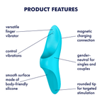 Satisfyer Teaser Finger Vibe – Rechargeable Silicone Finger Vibrator > Vibrators > Finger Vibrators