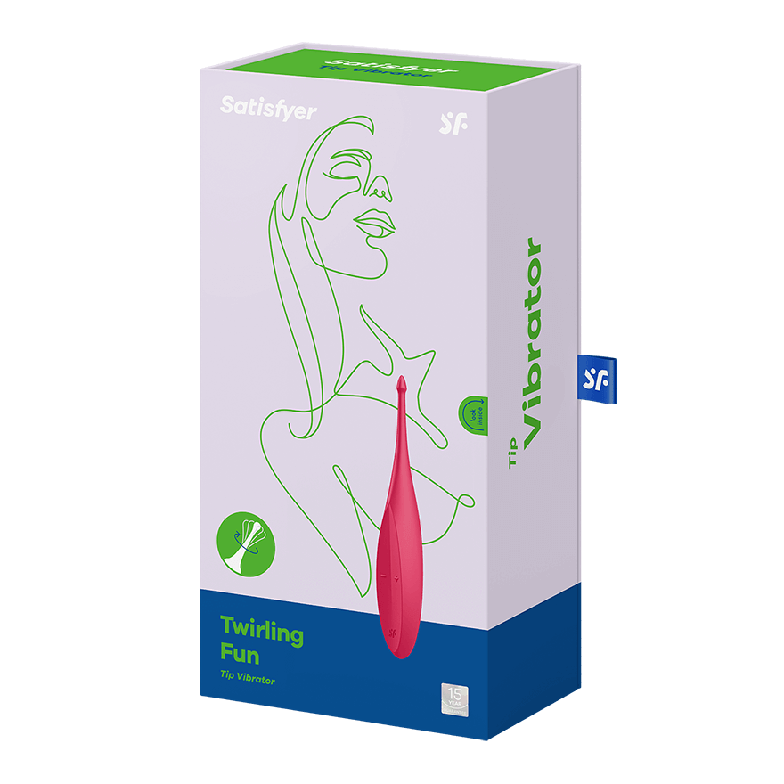 Satisfyer Twirling Fun Tip Stimulator – Rechargeable Silicone Stimulator > Vibrators > Ladies > Clitoral Vibrators and Stimulators