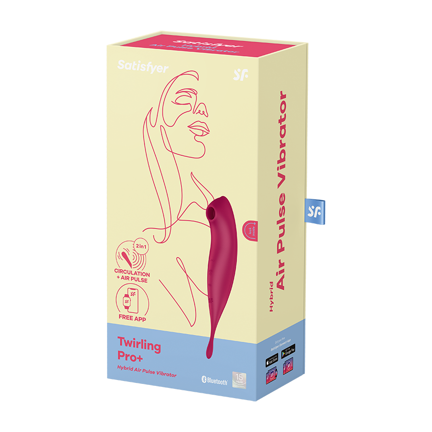 Satisfyer Twirling Pro+ Hybrid Air Pulse Vibrator with App Control > Sex Toys For Ladies > Air Pulsation