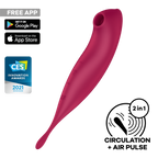 Satisfyer Twirling Pro+ Hybrid Air Pulse Vibrator with App Control > Sex Toys For Ladies > Air Pulsation