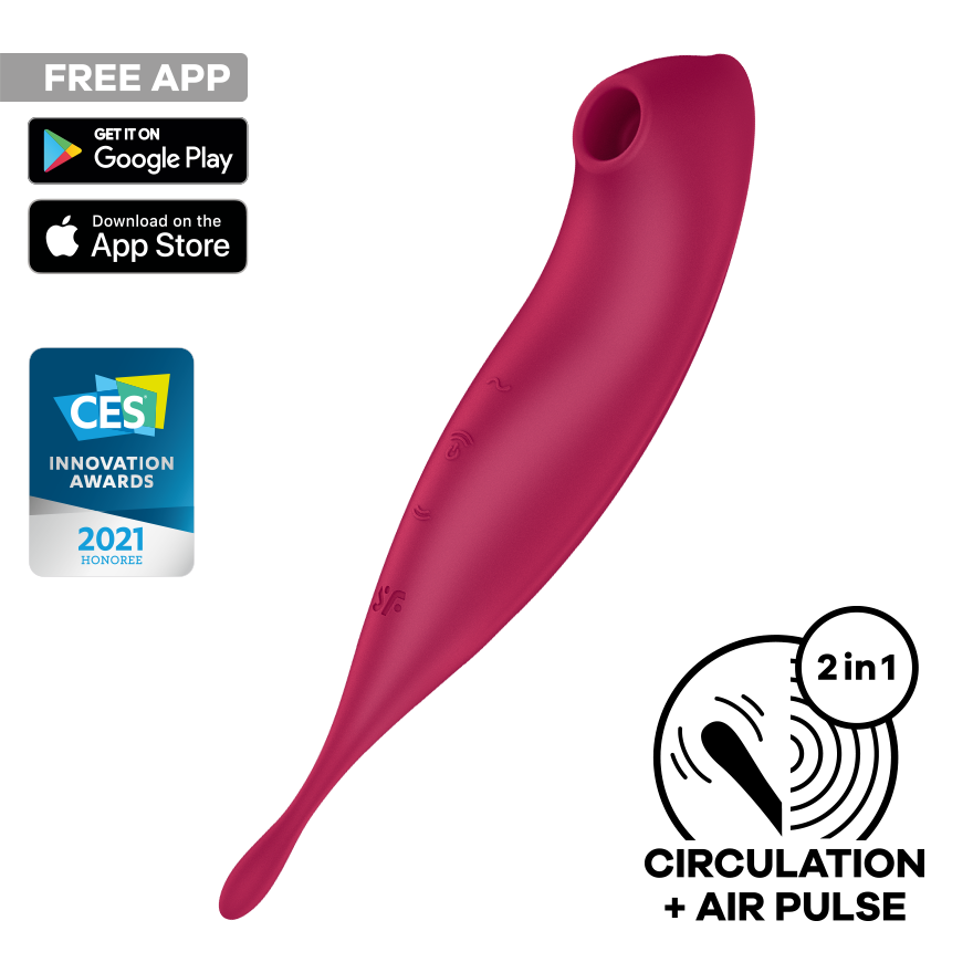 Satisfyer Twirling Pro+ Hybrid Air Pulse Vibrator with App Control > Sex Toys For Ladies > Air Pulsation