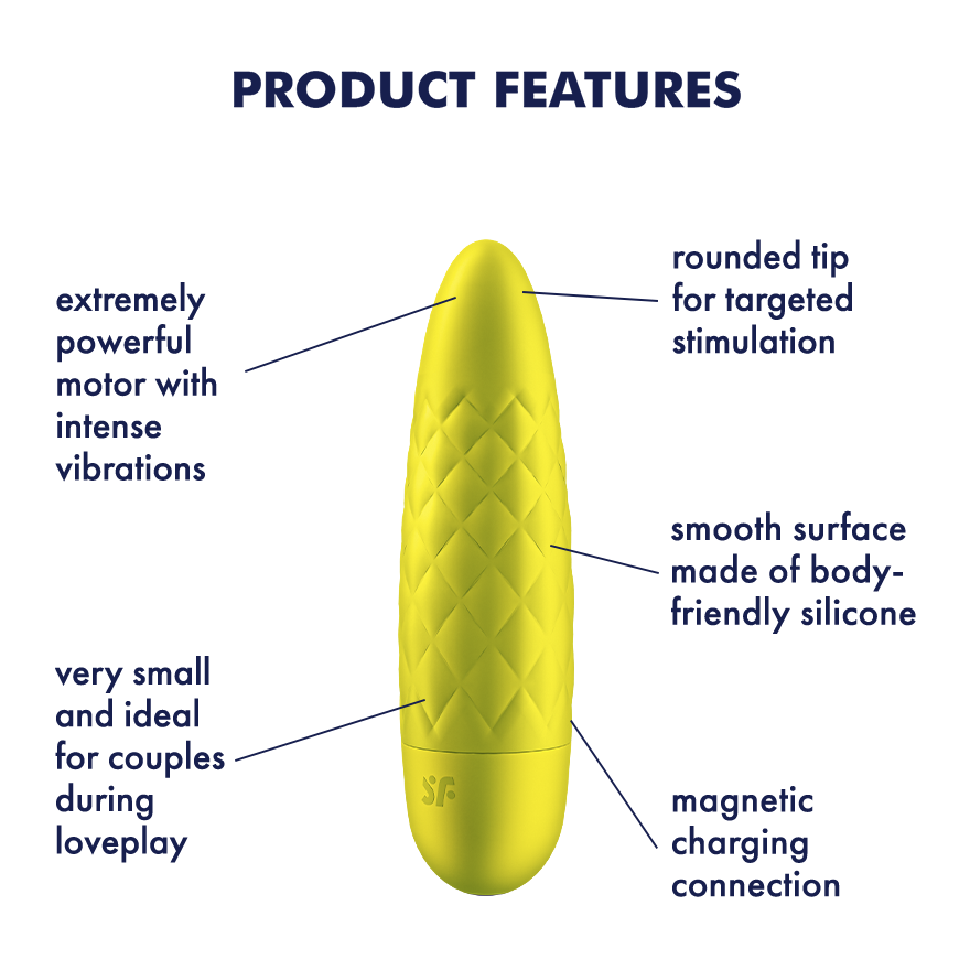 Satisfyer Ultra Power Bullet 5 Bullet Vibrator Yellow
