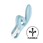 Satisfyer Touch Me 21cm Rabbit Vibrator Blue | Triple Motors Waterproof > Vibrators > Ladies > Rabbit