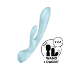 Satisfyer Triple Oh – Double Stimulation Rechargeable Silicone Vibrator > Vibrators > Ladies > Rabbit