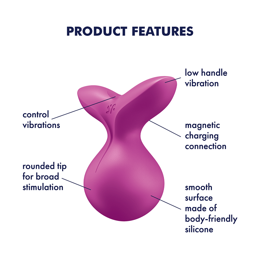Satisfyer Viva La Vulva 3 Waterproof Silicone Lay-On Vibrator with 12 Vibration Modes > Vibrators > Vibrating Pads