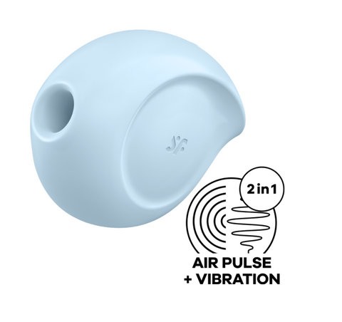 Satisfyer Sugar Rush Blue Air Pulse Clitoral Stimulator with Vibration and Pressure Waves