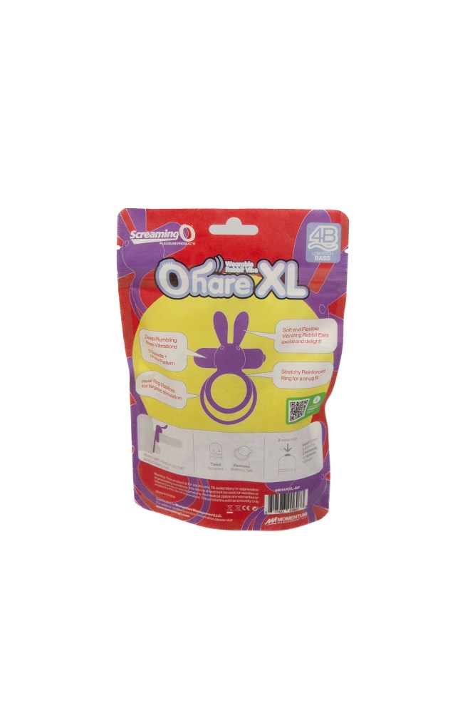 Screaming O 4B Ohare XL Black – Powerful Deep Rumbling Vibrations > Cock Ring > Vibrating