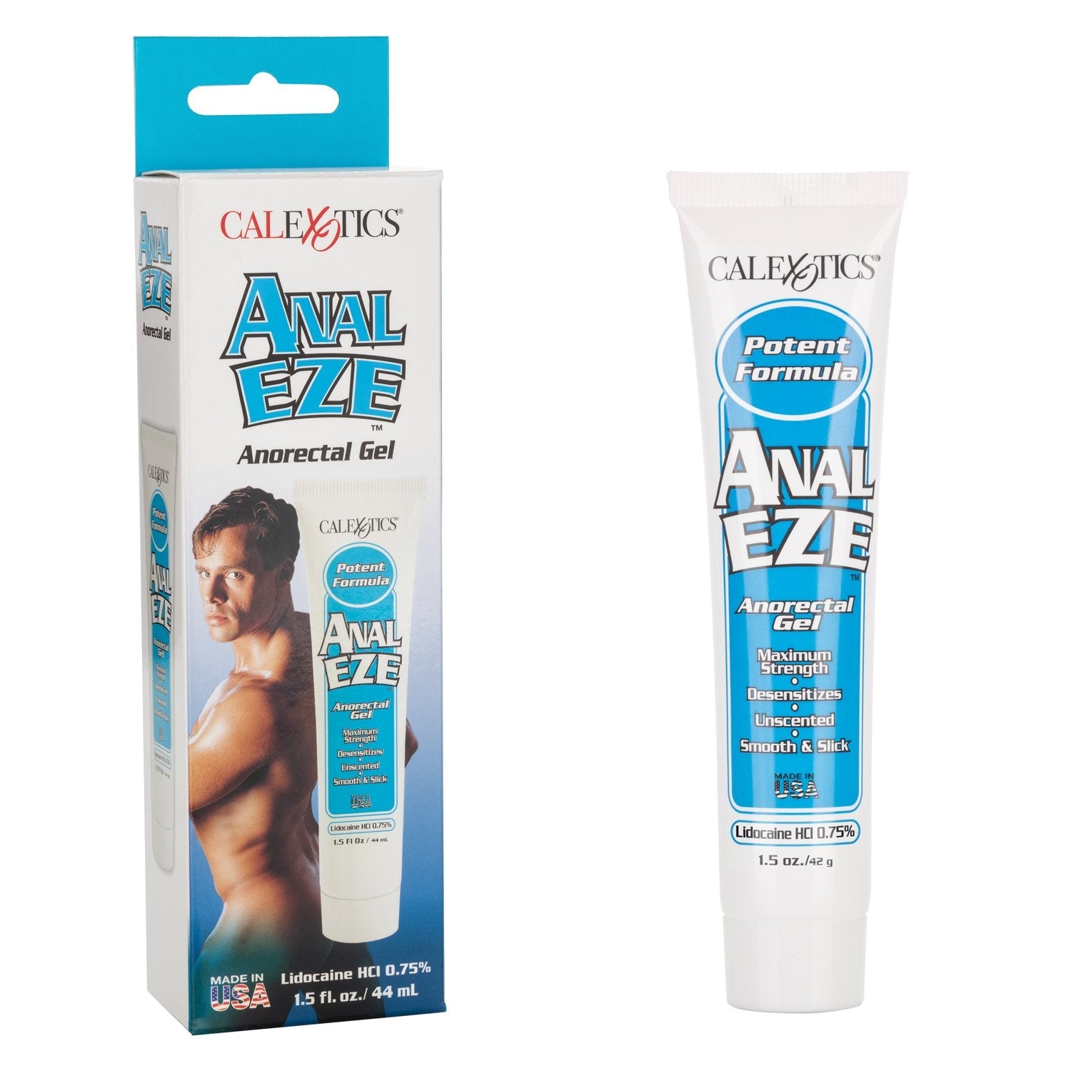 Anal Eze Unscented Desensitizing Gel 7.5% Benzocaine 1.5oz Water-Based Anal Gel Secondary image