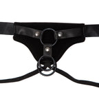 Gender Fluid Skylar Strap-On Harness One Size Black with Adjustable Nylon Straps and Padded Comfort > Dildos > Strap On Harnesses