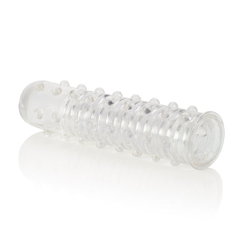 Reversible Sleeve Clear Textured Soft Stretchy TPR Sleeve for Enhanced Sensual Pleasure SLEEVES