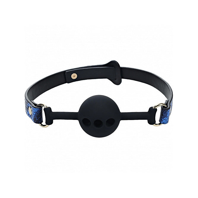 Ouch Florence Collection Silicone Ball Gag Blue > Bondage Gear > Gags and Bits