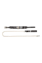 Ouch NY Collection Collar with Leash PU Leather Iridescent Hardware > Bondage Gear > Collars & Leashes