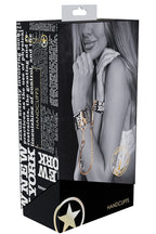 Ouch! NY Collection Handcuffs with Iridescent Hardware and Black PU Leather > Bondage Gear > Restraints