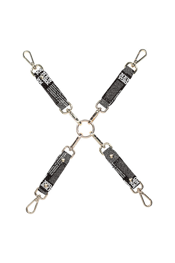 Ouch! NY Collection Hogtie Connectors PU Leather with Iridescent Hardware > Bondage Gear > Restraints