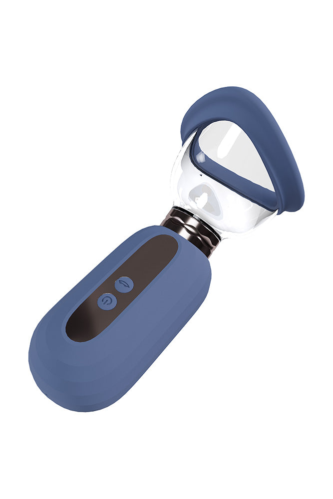 Pumped Delightful Automatic 5 Speed Silicone Vulva and Breast Pump Blue Secondary image