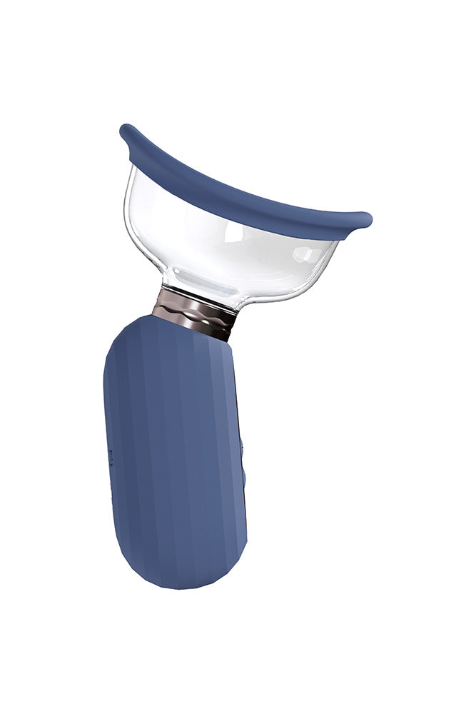 Pumped Delightful Automatic 5 Speed Silicone Vulva and Breast Pump Blue > Pumps > Female Pumps