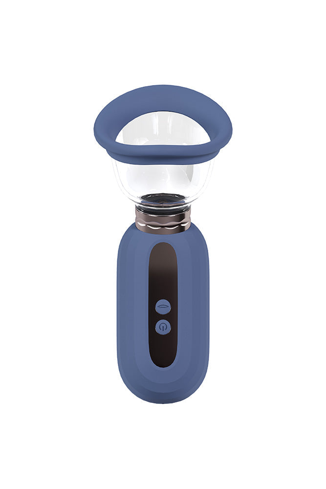 Shots Toys - Pumped - Dazzling Automatic Vulva, Clitoral & Breast Pump - Blue - Stag Shop