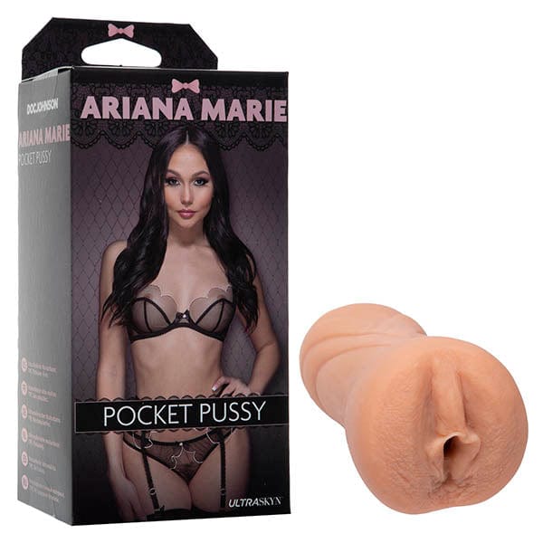 Signature Strokers Adult Toys Vanilla Ariana Marie Ultraskyn Pocket Pussy Vanilla 782421076054