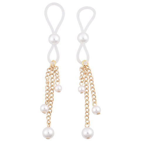 Sex & Mischief Pearl Nipple Ties Nipple Stimulators